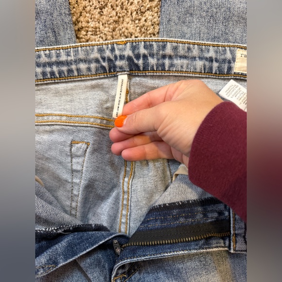 Women's Rag & Bone Dre Low Rise Slim Boyfriend Jeans sz 31 - Picture 4 of 5